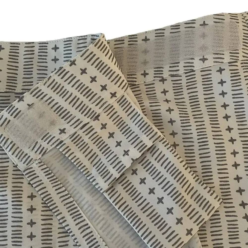 RipSkirt Hawaii Wrap Skirt XL Gray‎ White Travel Swim Coverup Stretch